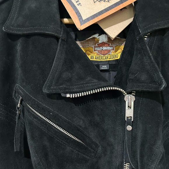 Harley-Davidson Black Leather Motorcycle Jacket NEW - Picture 3 of 8